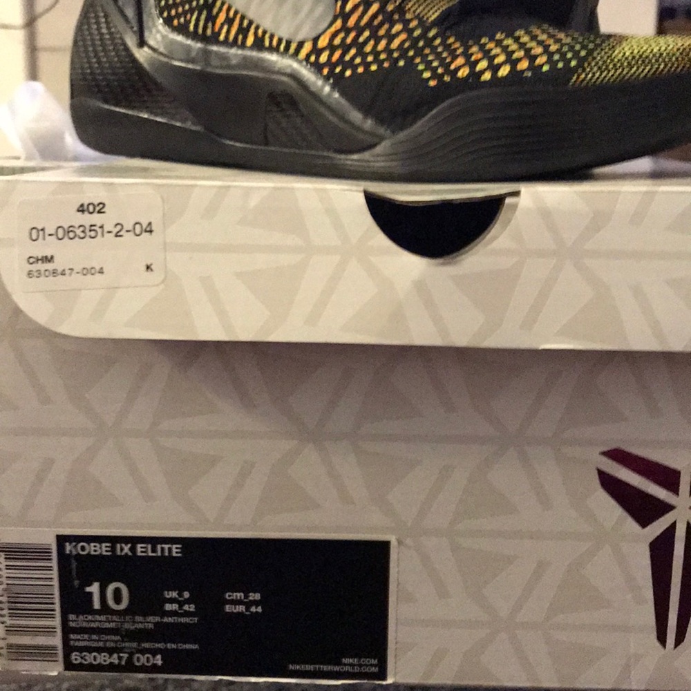 Kobe 9 IX Elite “Inspiration” BNIB - Picture 2 of 3